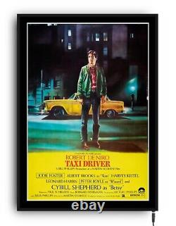 TAXI DRIVER Light up movie poster lightbox led sign home cinema theatre room