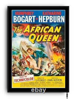 THE AFRICAN QUEEN Backlit movie poster lightbox led sign home cinema film room