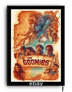 THE GOONIES movie poster light framed lightbox led sign home cinema film mancave