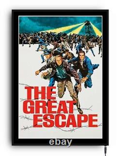 THE GREAT ESCAPE movie poster lightbox led sign home cinema man cave LIGHT UP
