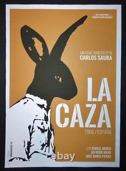 THE HUNT / LA CAZA Cuban Screen-print Tribute Poster for Spanish Movie CUBA ART