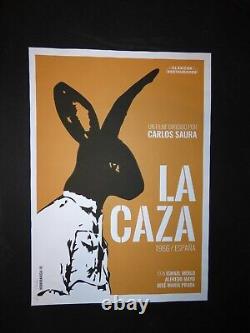 THE HUNT / LA CAZA Cuban Screen-print Tribute Poster for Spanish Movie CUBA ART