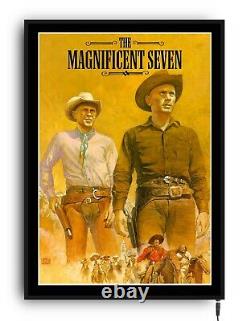 THE MAGNIFICENT SEVEN Backlit movie poster led sign home cinema film theatre