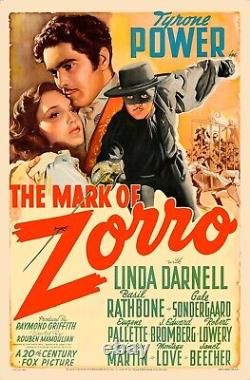 THE MARK OF ZORRO (1940) one sheet 27x41 RARE classic movie poster