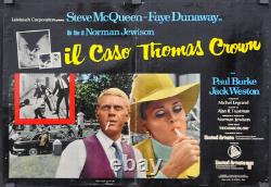 THOMAS CROWN AFFAIR 1968 18X27 ITALIAN PHOTOBUSTA MOVIE POSTER #3 STEVE McQUEEN