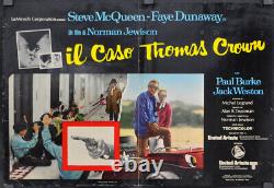 THOMAS CROWN AFFAIR 1968 18X27 ITALIAN PHOTOBUSTA MOVIE POSTER STEVE McQUEEN