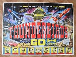 THUNDERBIRDS ARE GO' 1980's REPRINT FILM MOVIE CINEMA POSTER MEMORABILIA