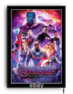 THUNDERBOLTS Light up movie poster led sign home cinema film theatre room MARVEL