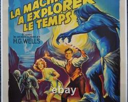 Time Machine 48X63 ORIG 1960 LIN-BACKED FRENCH MOVIE POSTER ROD TAYLOR H. G. WELLS