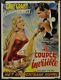 Topper R1950's Original 14x21 Belgium Movie Poster Cary Grant Constance Bennett