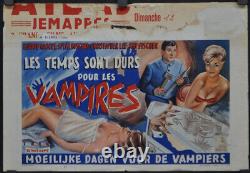Uncle Was A Vampire / Hard Times For Vampires 1959 12x20 Belgian Movie Poster