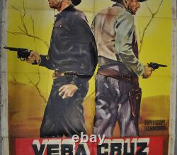 Vera Cruz 1955 39x55 Original Italian Movie Poster Gary Cooper Burt Lancaster
