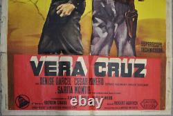 Vera Cruz 1955 39x55 Original Italian Movie Poster Gary Cooper Burt Lancaster