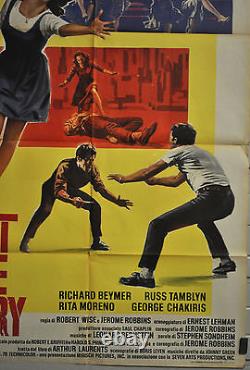 West Side Story R/1968 Original 39x55 Italian 2-fogli Movie Poster Natalie Wood